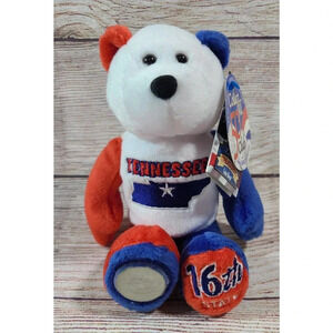 Vintage Limited Treasures Plush Tennessee Coin Bear Stuffed Animal 16th State 8"